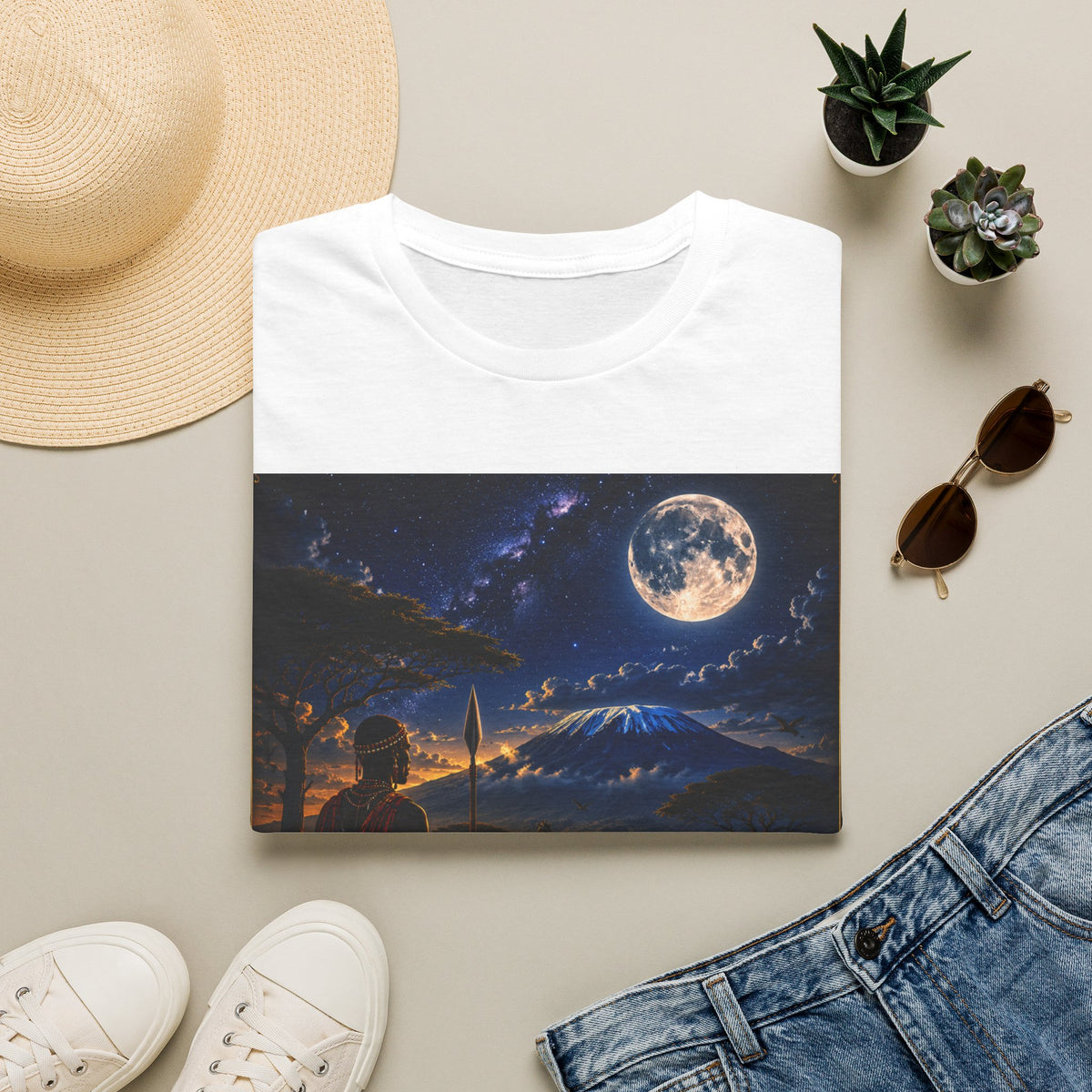 "Camiseta Kenia: Aventura Salvaje y Tierra de Horizontes Infinitos 🦁🌄🏕️"