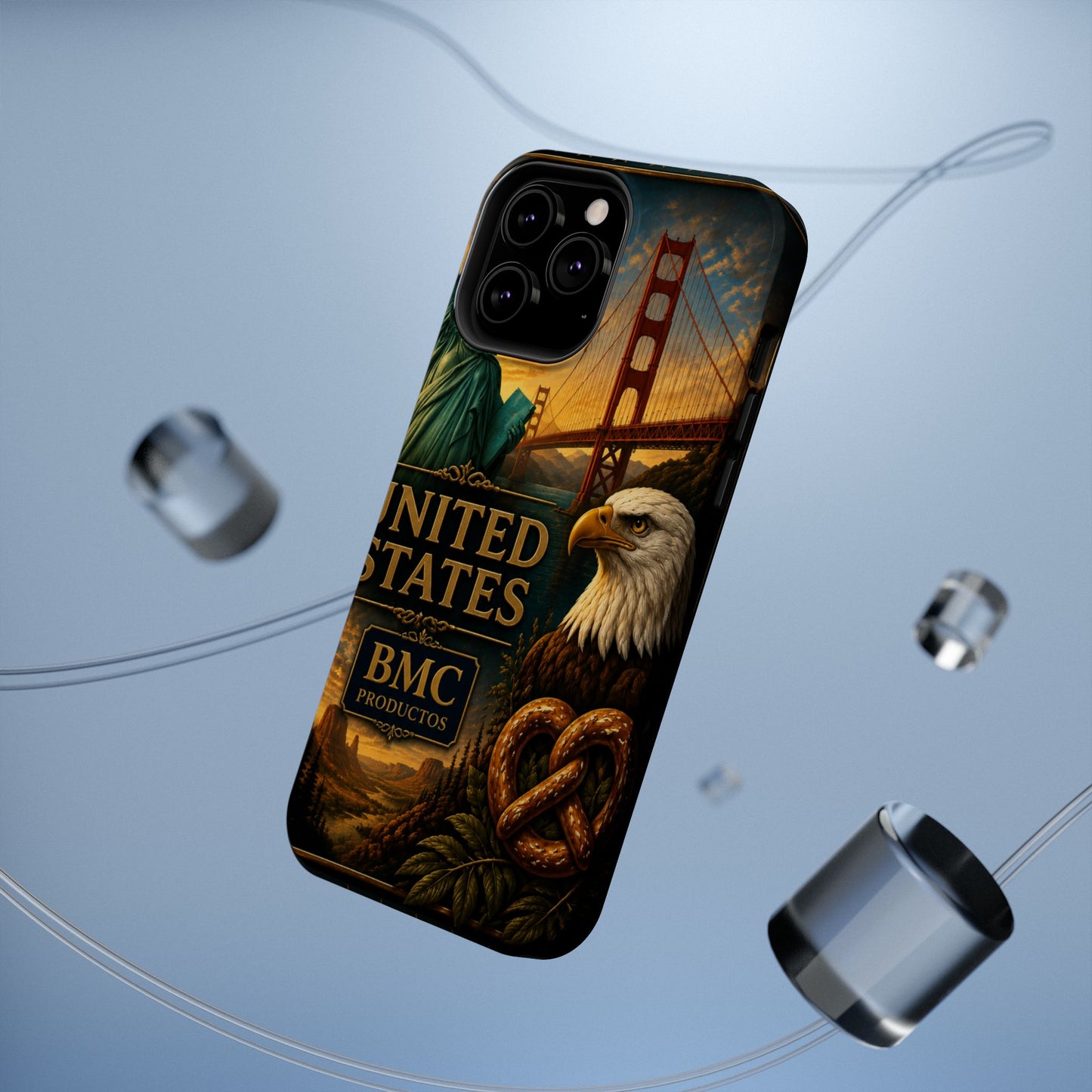"Funda Magnética Reforzada Estados Unidos: Sueños, Libertad y Grandes Horizontes 🗽🏜️🌆"
