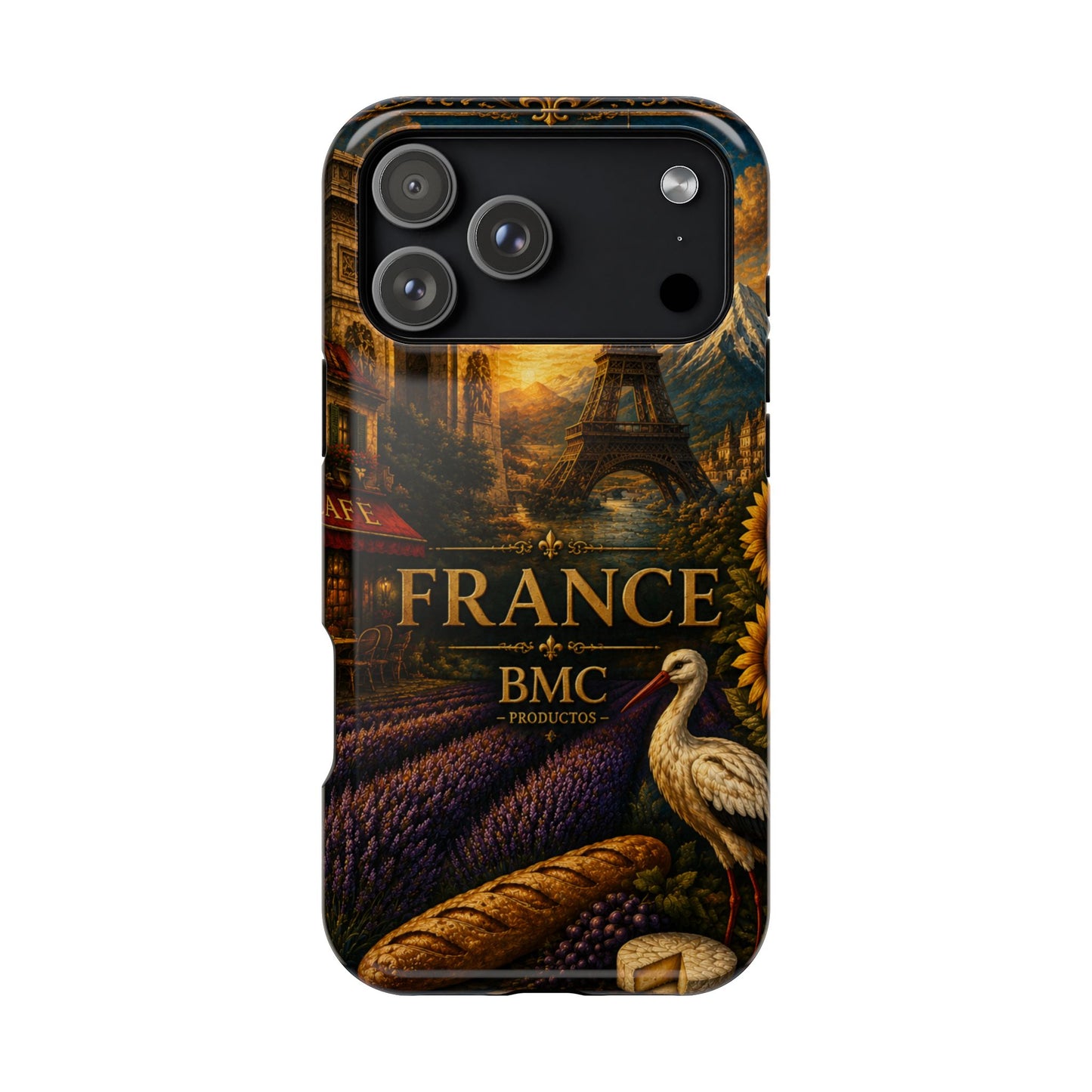 "Funda Magnética Reforzada Francia: Romance bajo la Luna 🌙🗼✨"