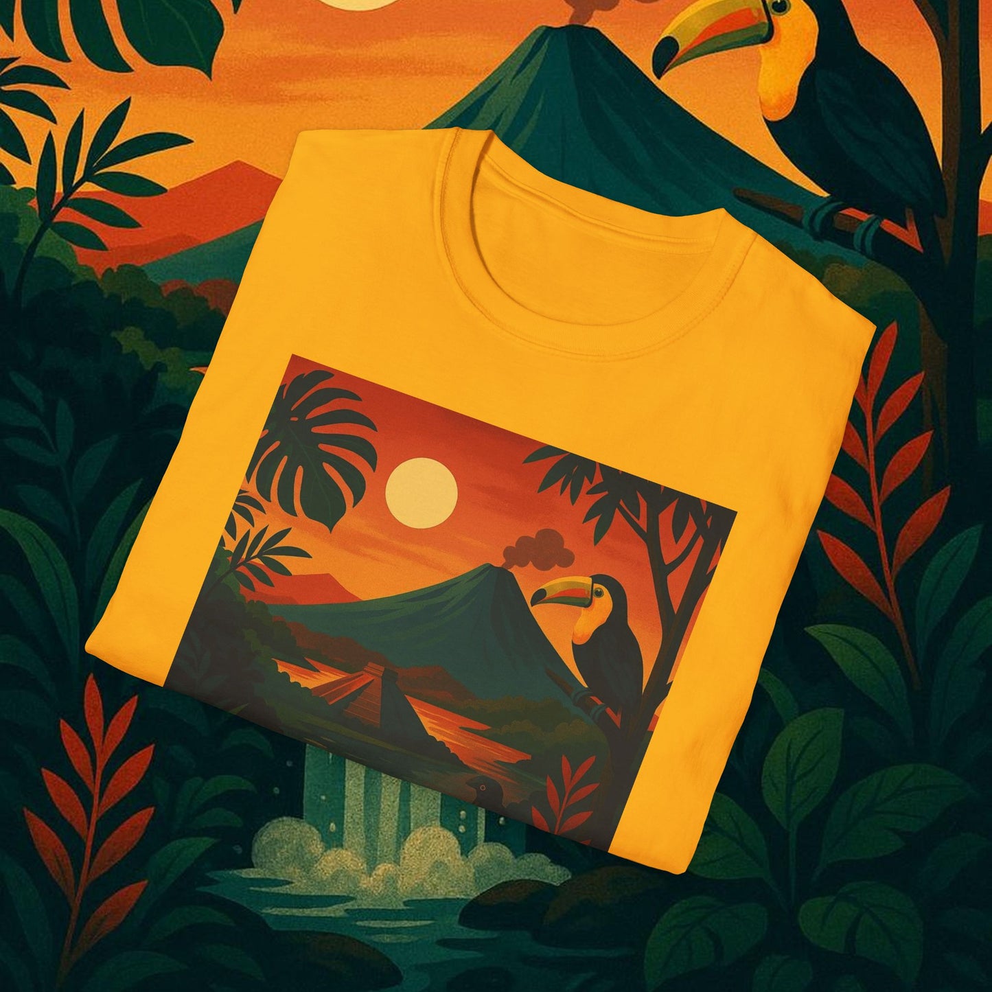 "Camiseta   Costa Rica: Pura Vida entre Volcanes y Selvas 🌋🌴🦜"