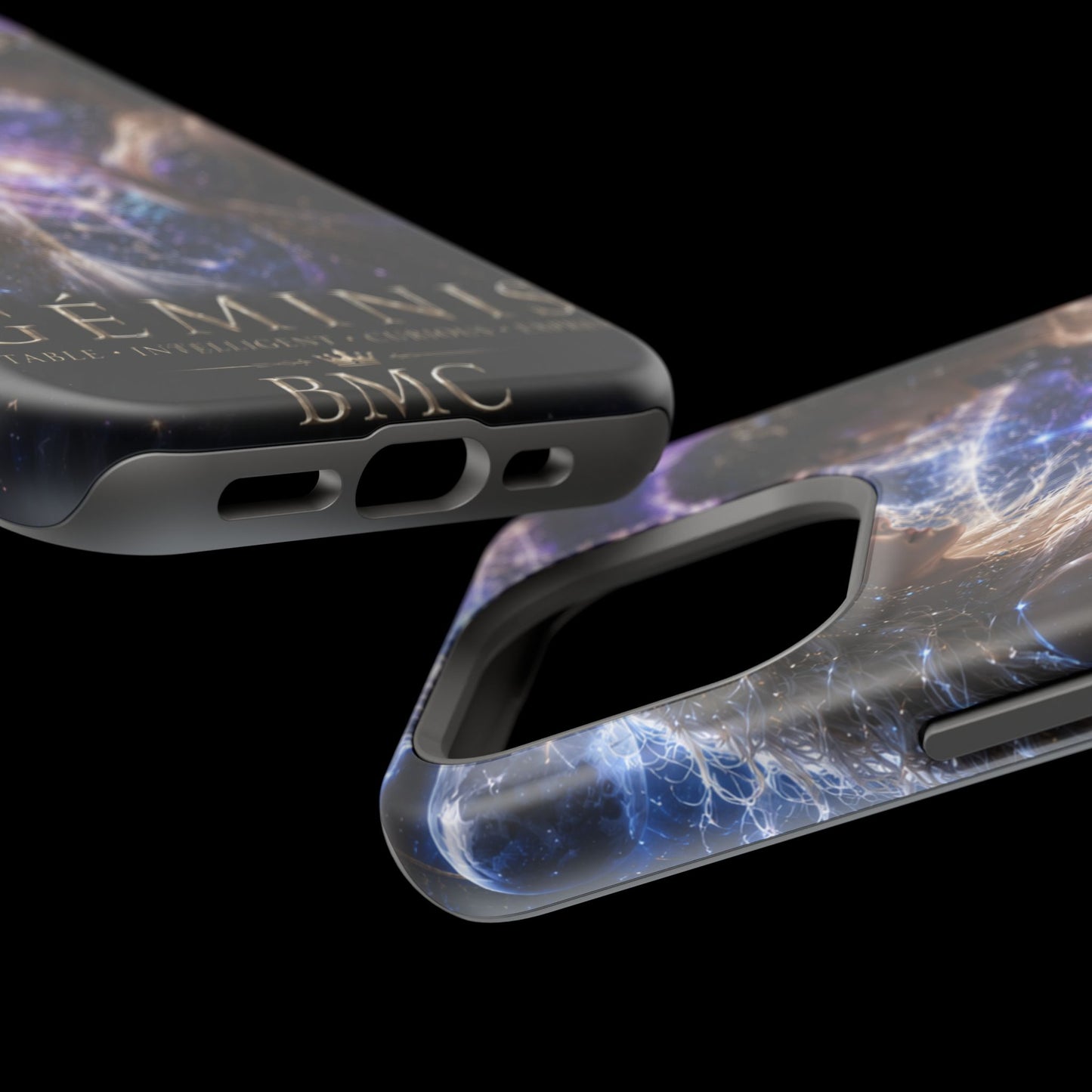 "Funda Magnética Reforzada♊ Géminis M— Reflejo del alma dividida"