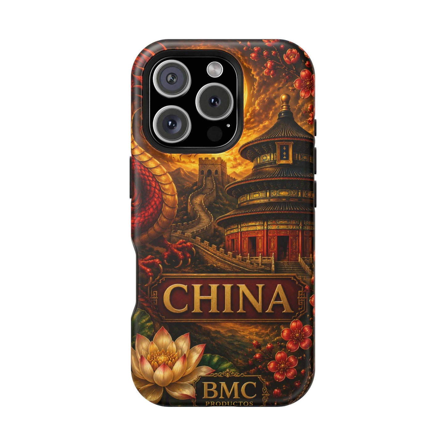 "Funda Magnética Reforzada Magnética Reforzada China – Dragones, murallas y leyendas eternas"