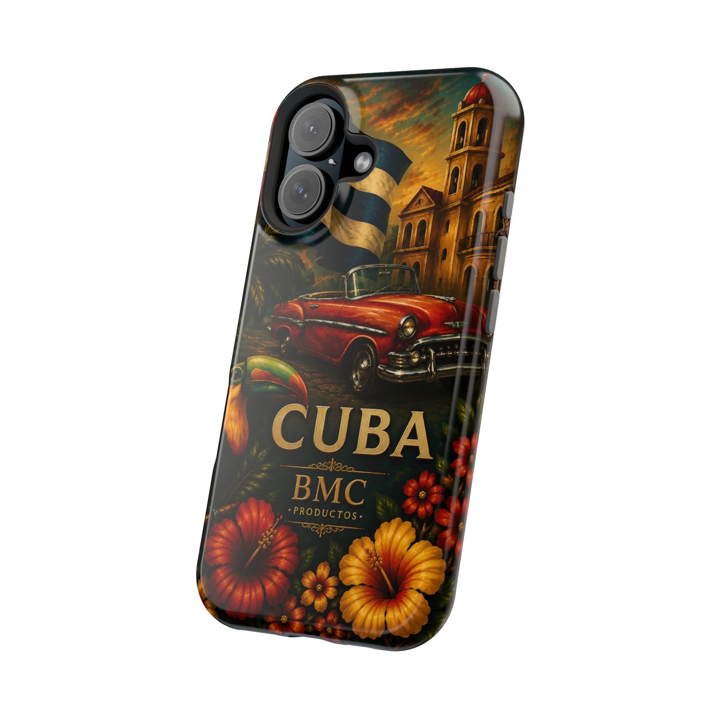 "Funda Magnética Reforzada Magnética Reforzada Cuba: Ritmo, Historia y Encanto Caribeño 🎺🚗🌴 "