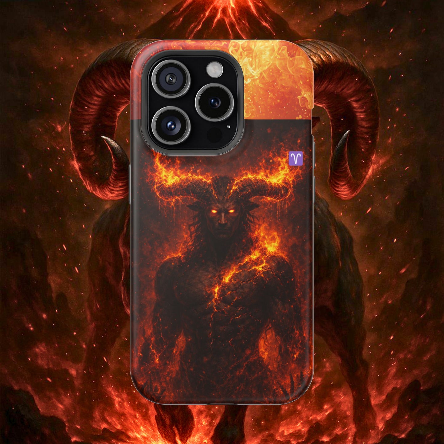 "Funda Magnética Reforzada ♈ Aries — Espíritu de fuego"