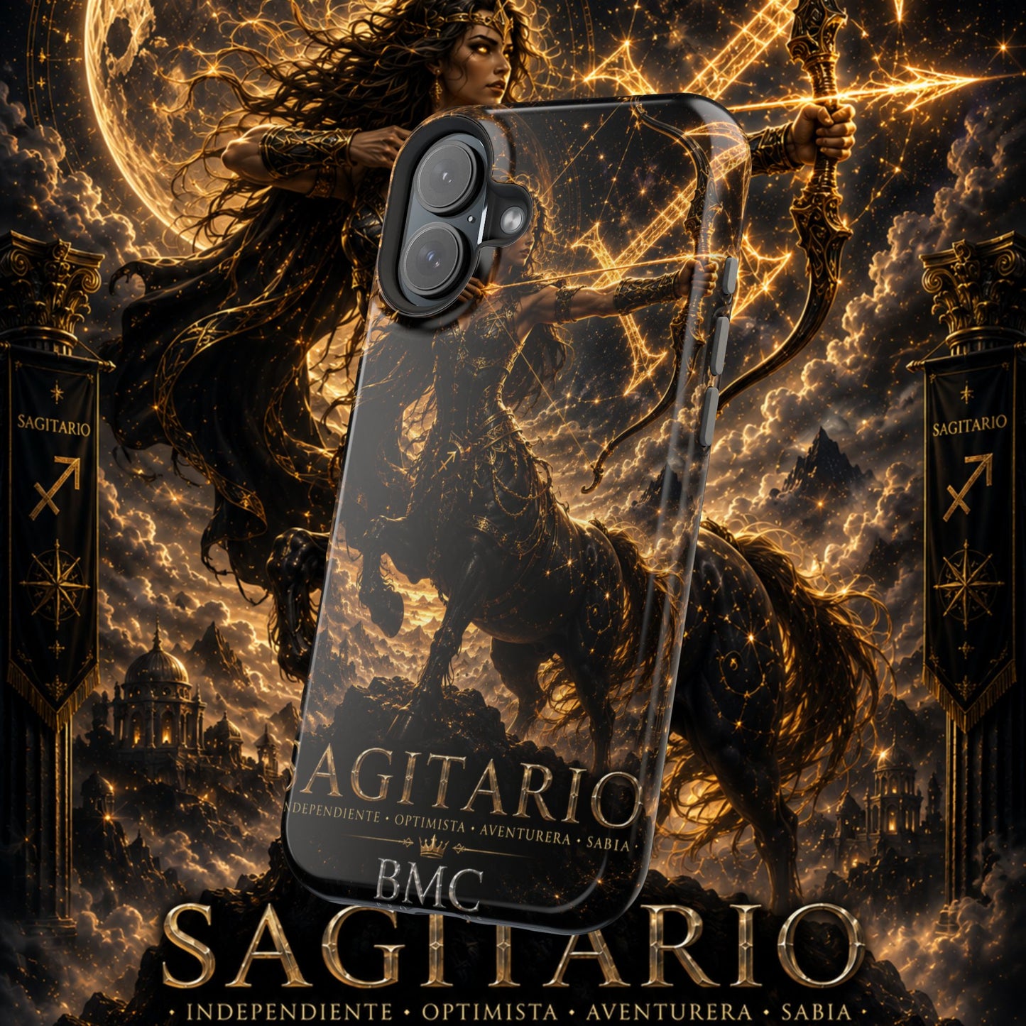 "Funda Magnética Reforzada Sagitario M– La Cazadora del Horizonte"