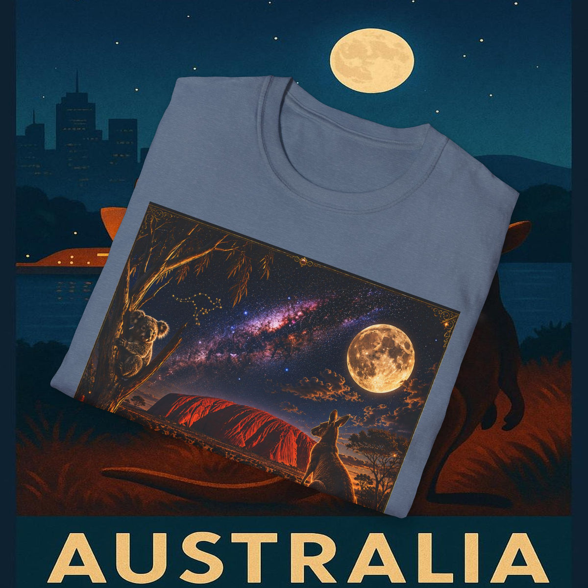 "Camiseta Australia 🌞 – Tierra de maravillas naturales y espíritu libre"