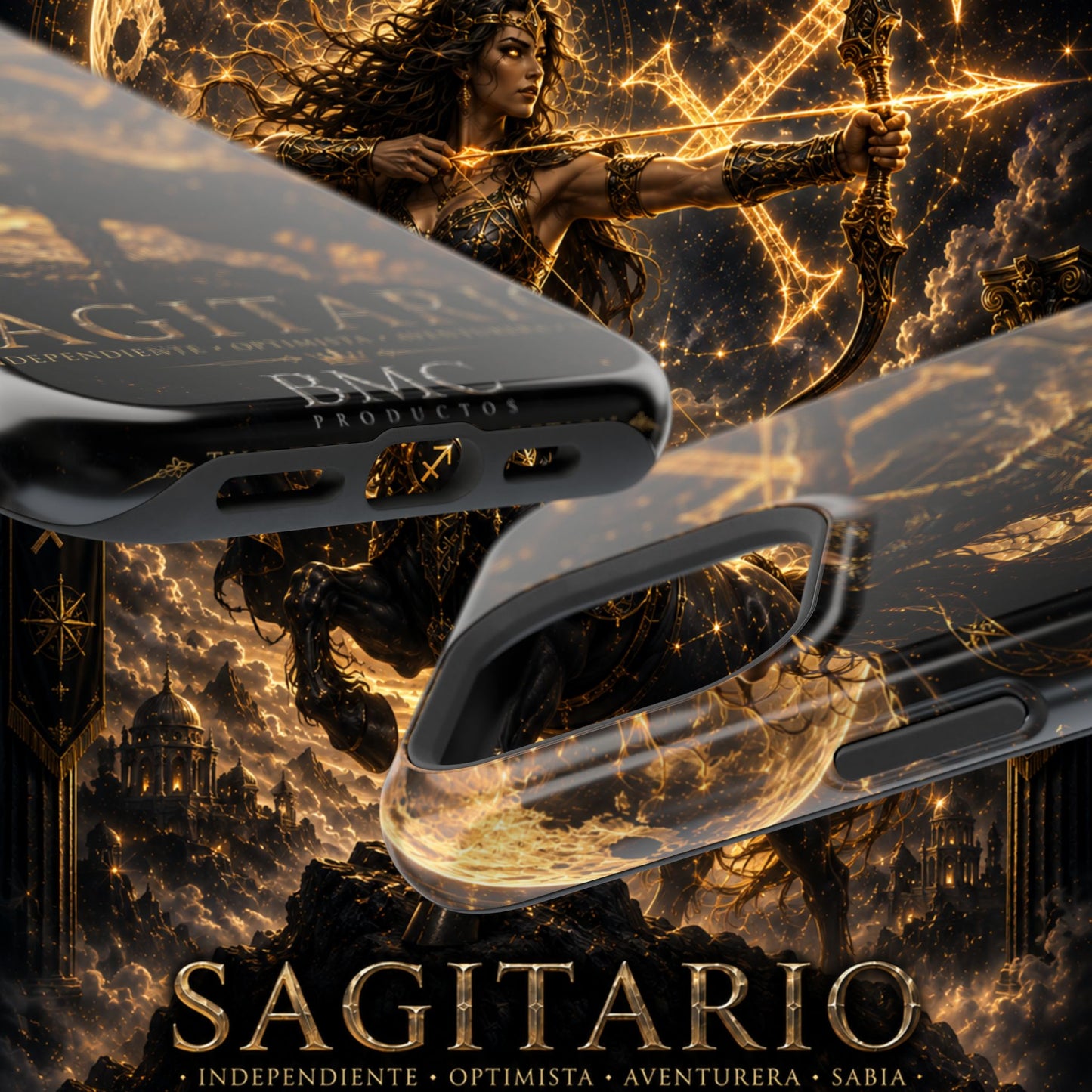 "Funda Magnética Reforzada Sagitario M– La Cazadora del Horizonte"