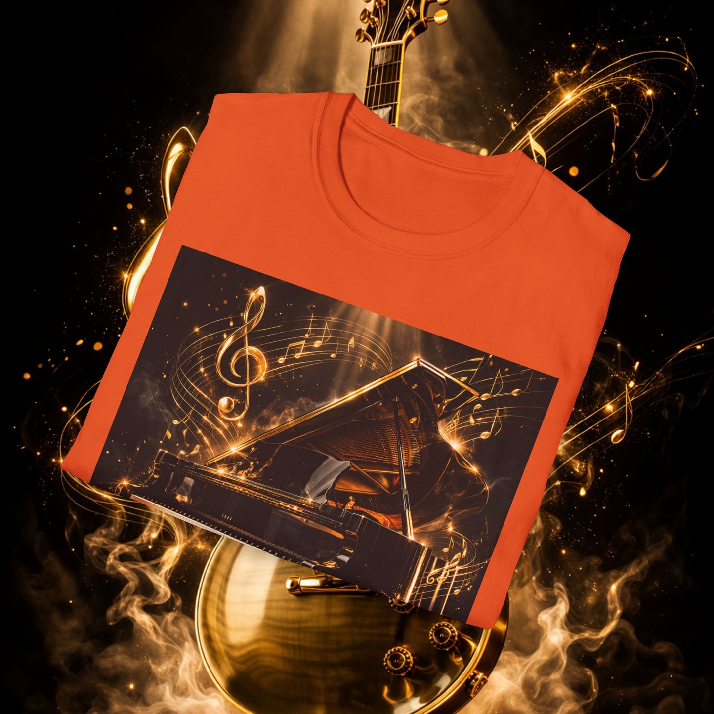 "Camiseta guitarra 🎸🔥Donde vibra una cuerda, nace una llamarada.” 🔥🎸