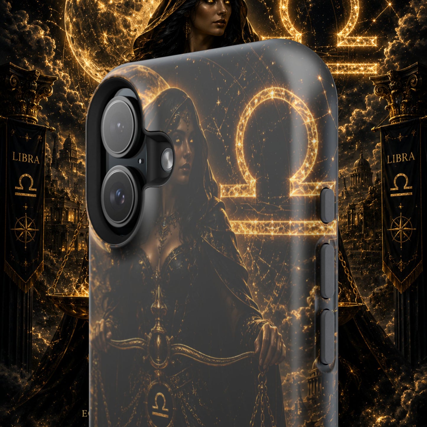 "Funda Magnética Reforzada libra– La Guardiana del Equilibrio"