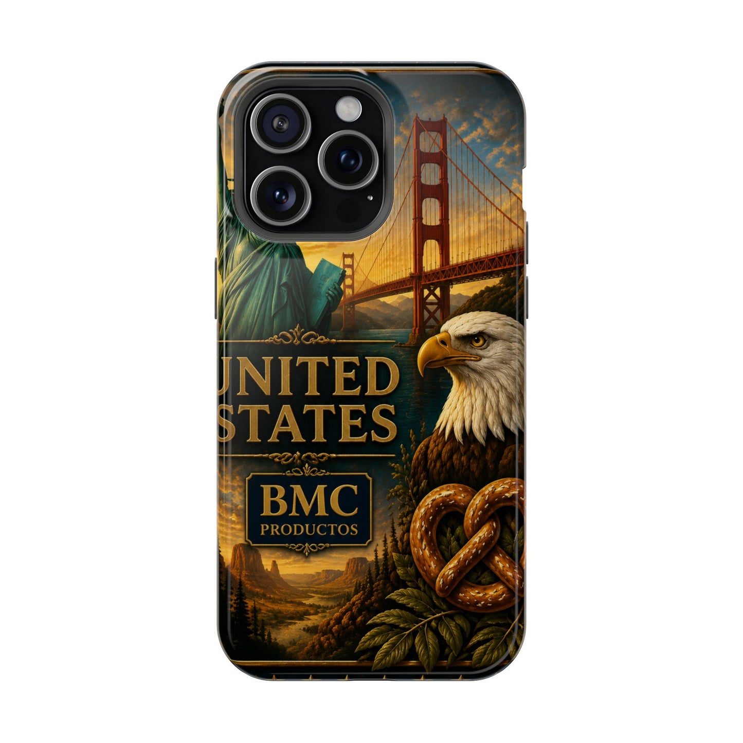 "Funda Magnética Reforzada Estados Unidos: Sueños, Libertad y Grandes Horizontes 🗽🏜️🌆"