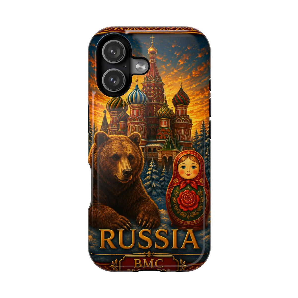 "Reinforced Magnetic Case Russia❄️ – Land of history, mystery, and grandeur"