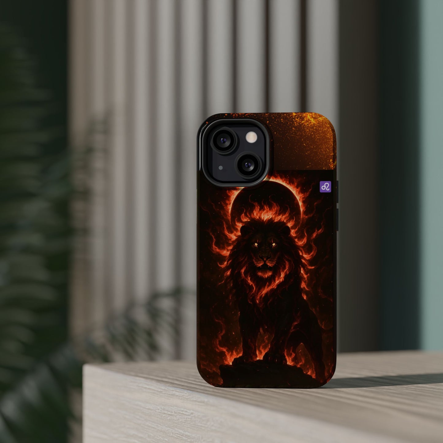 "Funda Magnética Reforzada ♌ Leo — Soberano del fuego eterno"