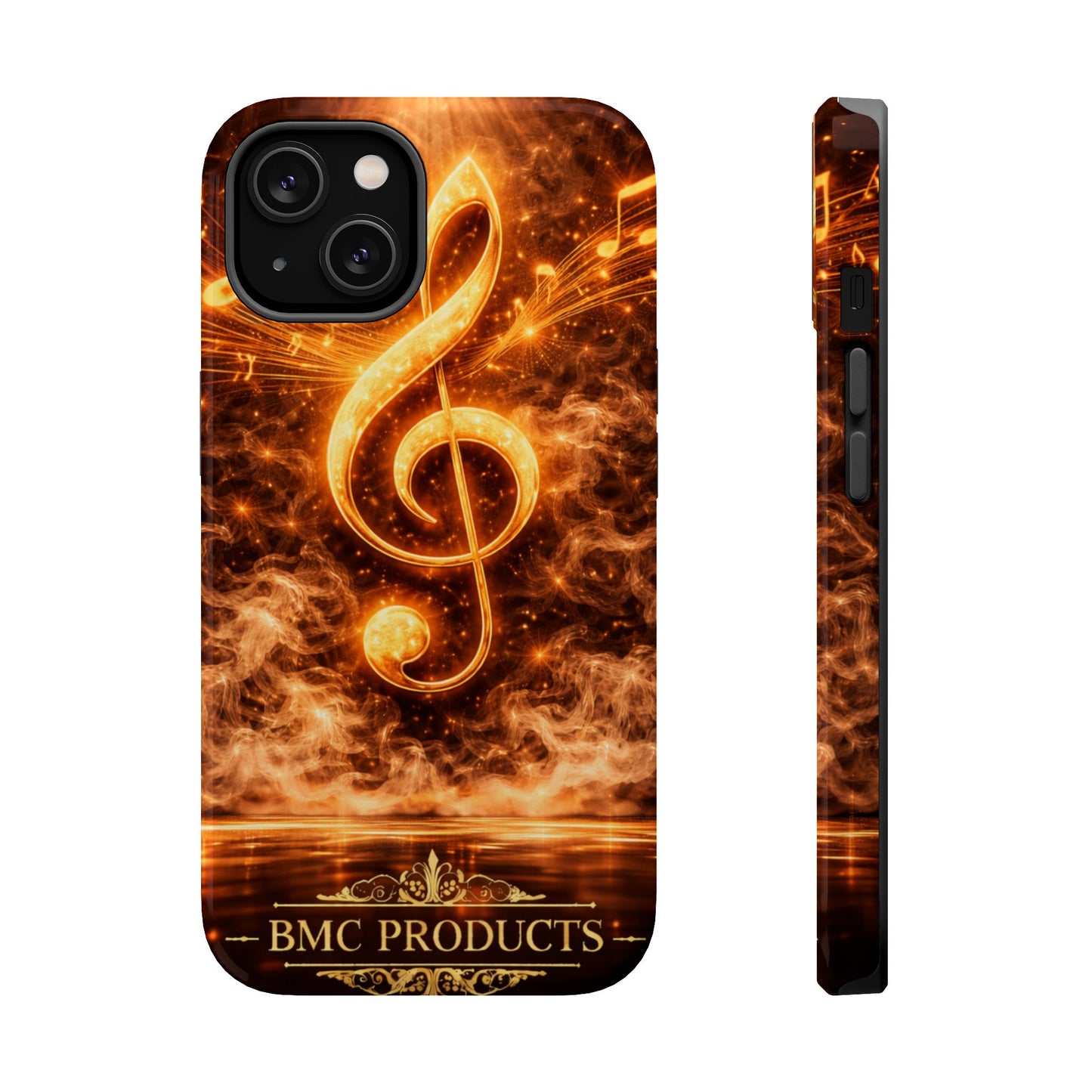 "Funda Magnética Reforzada Magnética Reforzada clave de sol 🎼🔥Donde nace una nota… nace una llama.” 🔥🎼