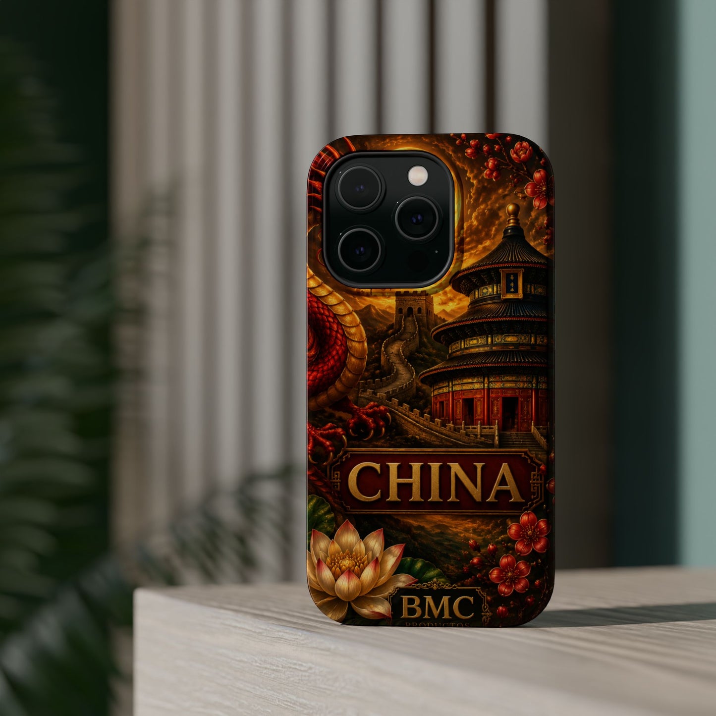 "Funda Magnética Reforzada Magnética Reforzada China – Dragones, murallas y leyendas eternas"