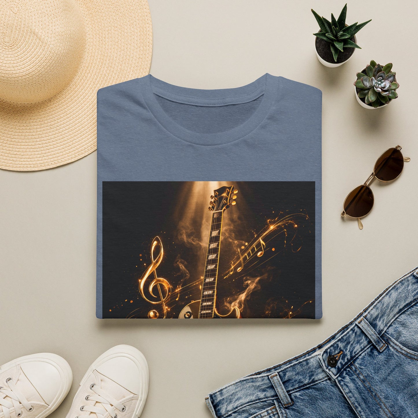 "Camiseta guitarra 🎸🔥Donde vibra una cuerda, nace una llamarada.” 🔥🎸