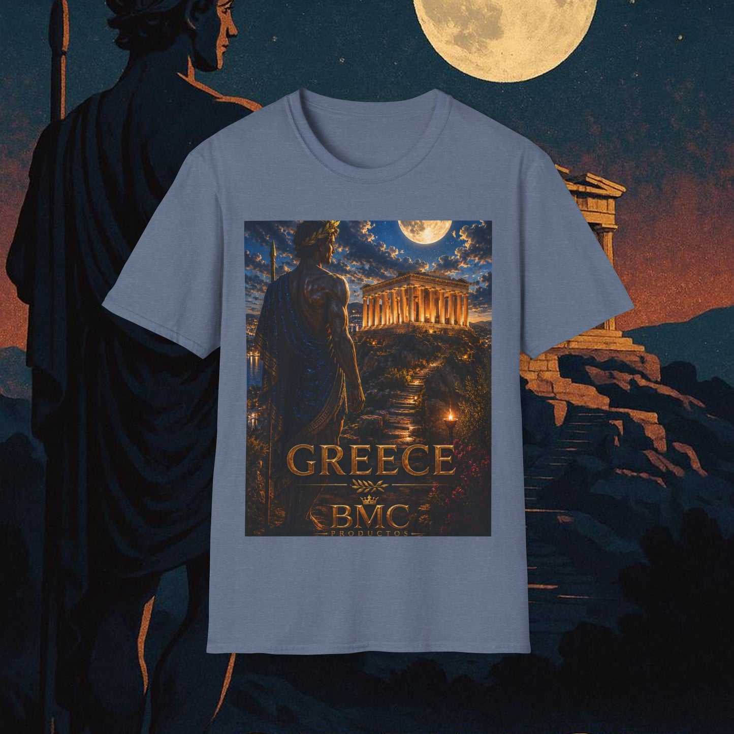 "Camiseta Grecia: Cuna de Dioses, Maravillas y Filosofía 🌊🏛️⚡"