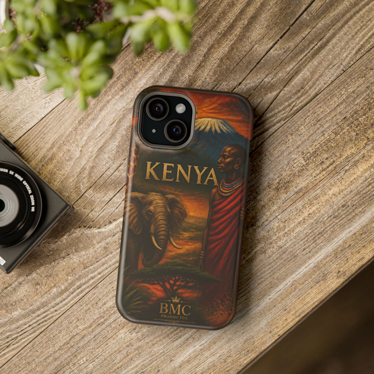 "Reinforced Magnetic Case Kenya: Wild Adventure and Land of Infinite Horizons 🦁🌄🏕️"