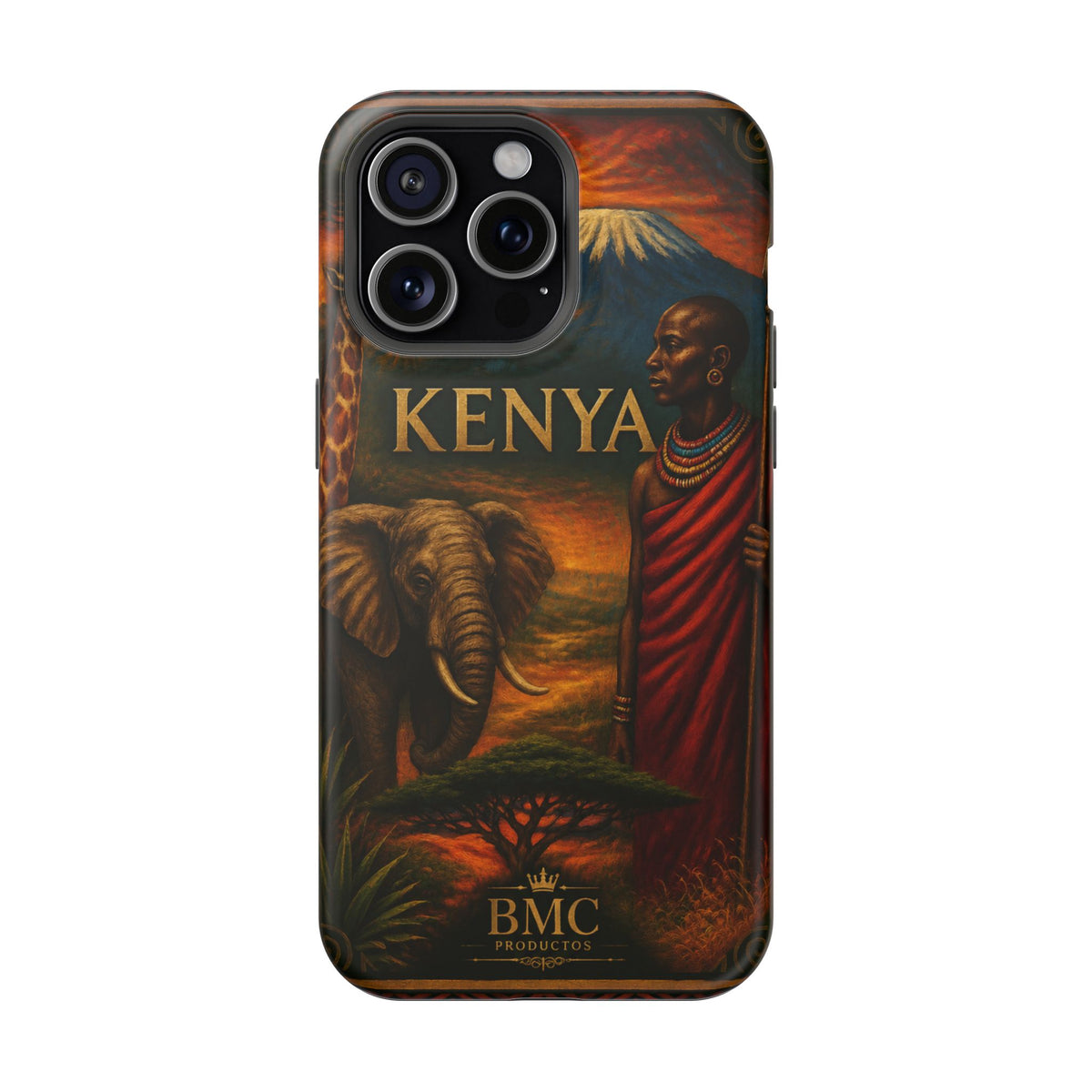 "Reinforced Magnetic Case Kenya: Wild Adventure and Land of Infinite Horizons 🦁🌄🏕️"