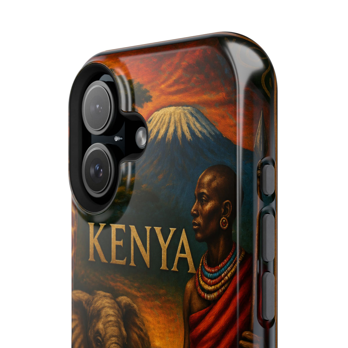 "Reinforced Magnetic Case Kenya: Wild Adventure and Land of Infinite Horizons 🦁🌄🏕️"