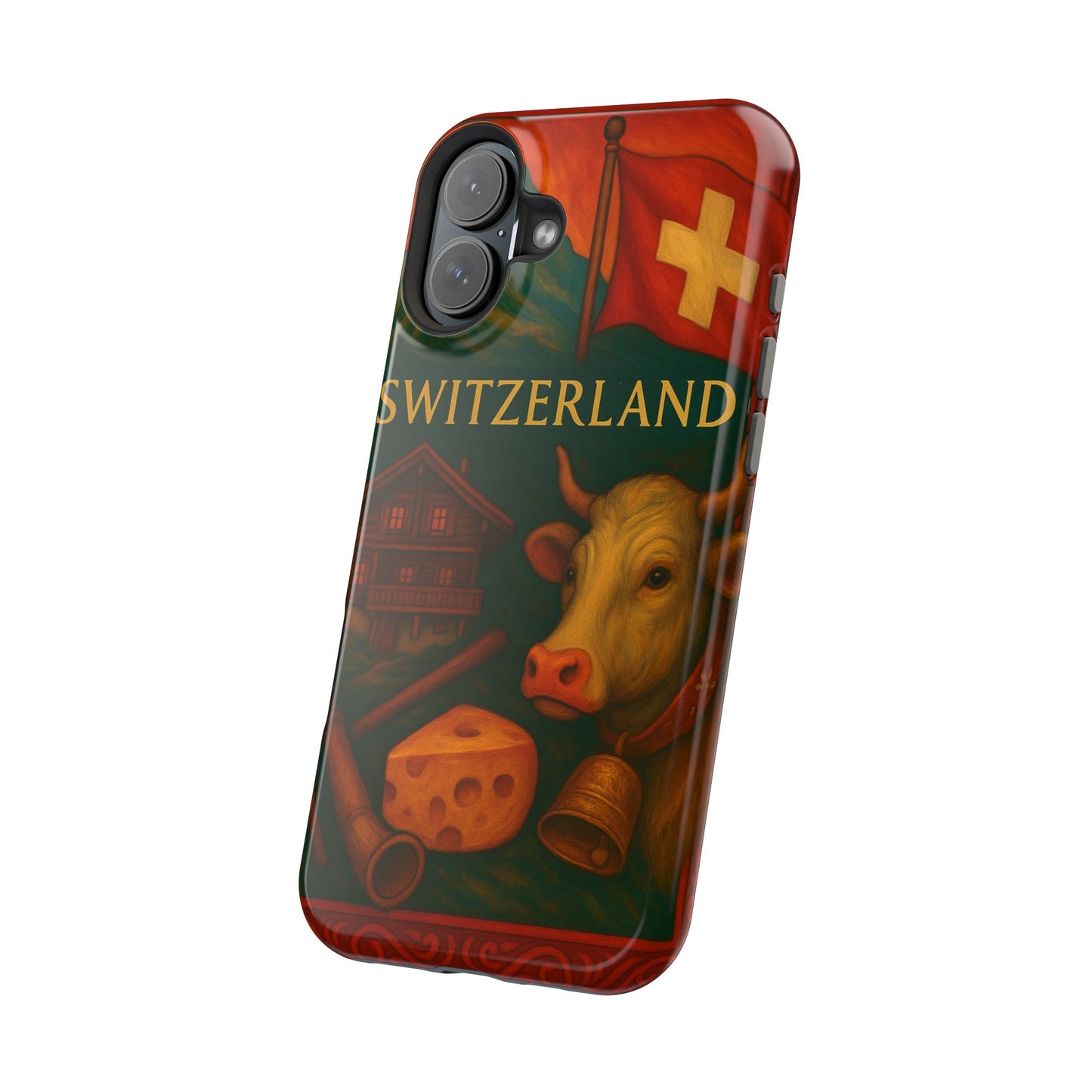 "Funda Magnética Reforzada Magnética Reforzada suiza❄️ – Tierra de montañas majestuosas y precisión legendaria"