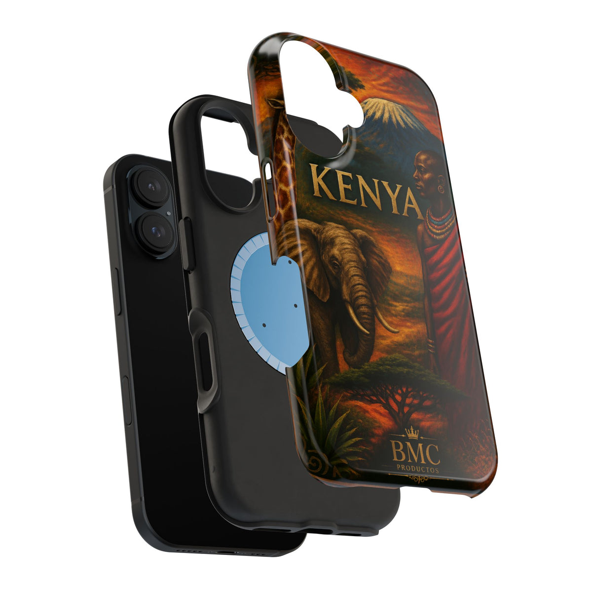 "Reinforced Magnetic Case Kenya: Wild Adventure and Land of Infinite Horizons 🦁🌄🏕️"