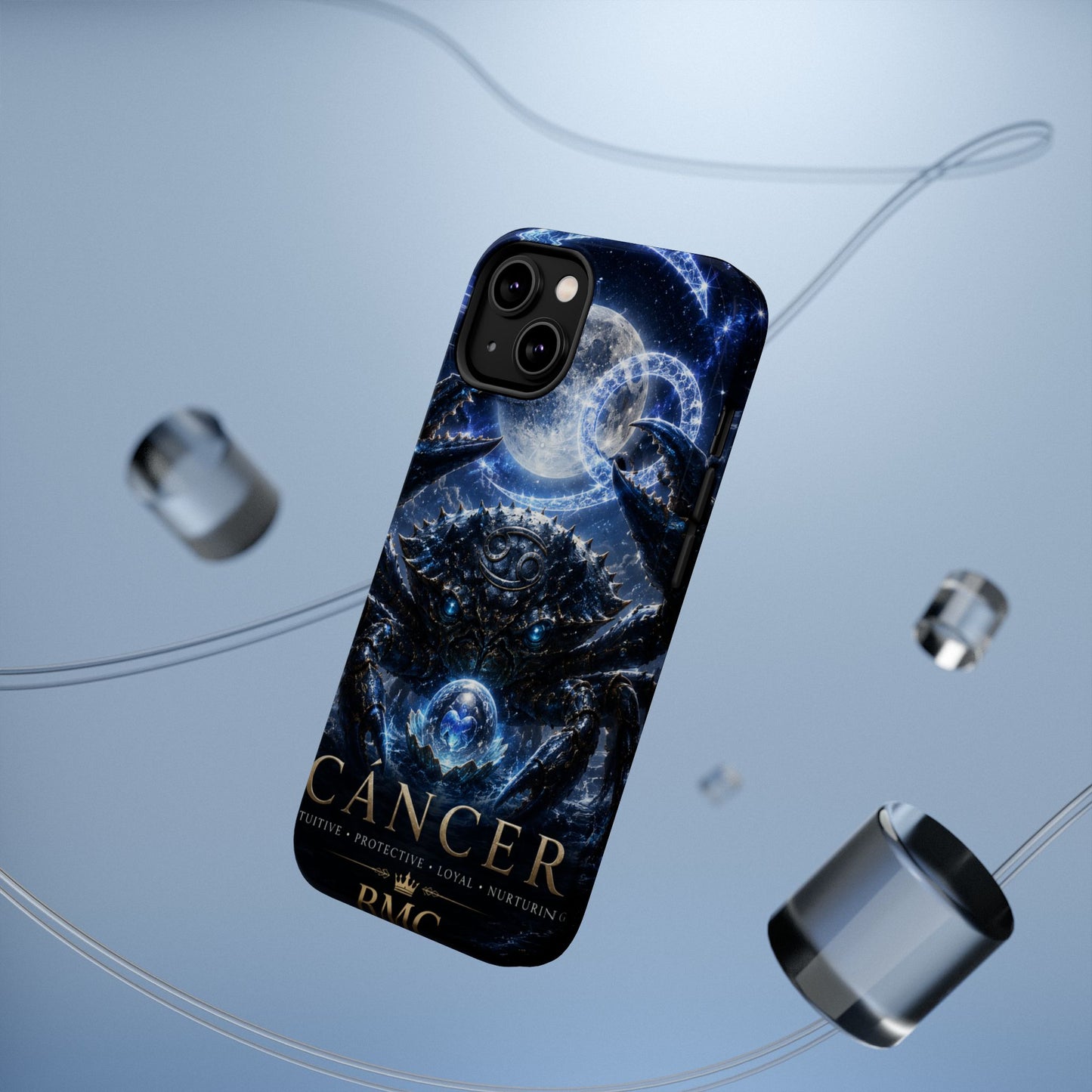 "Funda Magnética Reforzada ♋ Cáncer — Guardián de las profundidades""