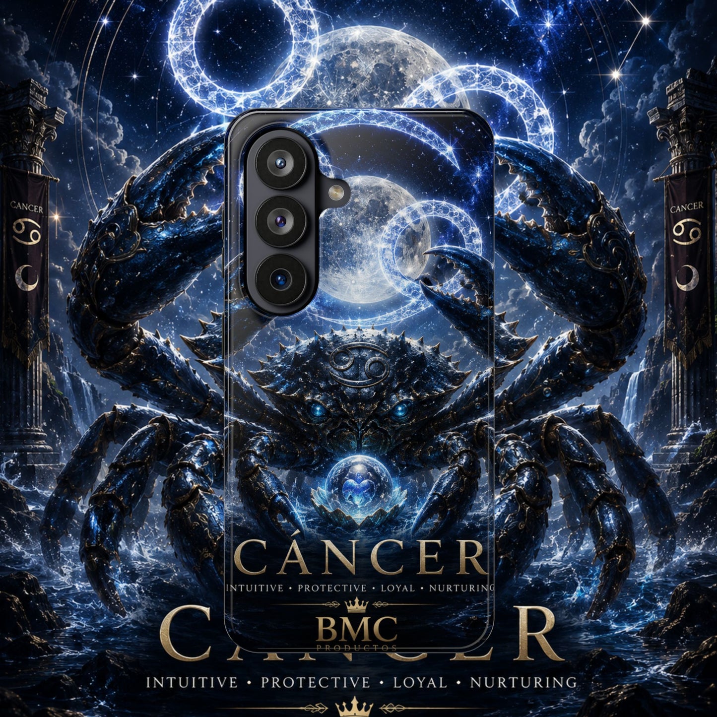 "Funda Magnética Reforzada ♋ Cáncer — Guardián de las profundidades""