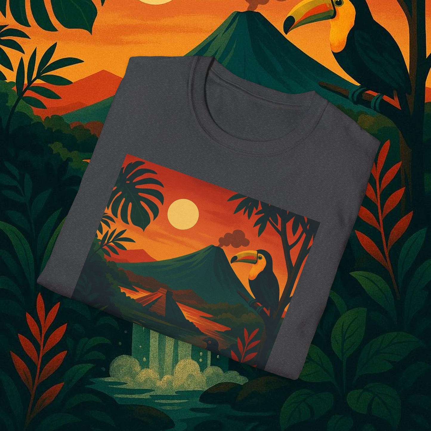 "Camiseta   Costa Rica: Pura Vida entre Volcanes y Selvas 🌋🌴🦜"