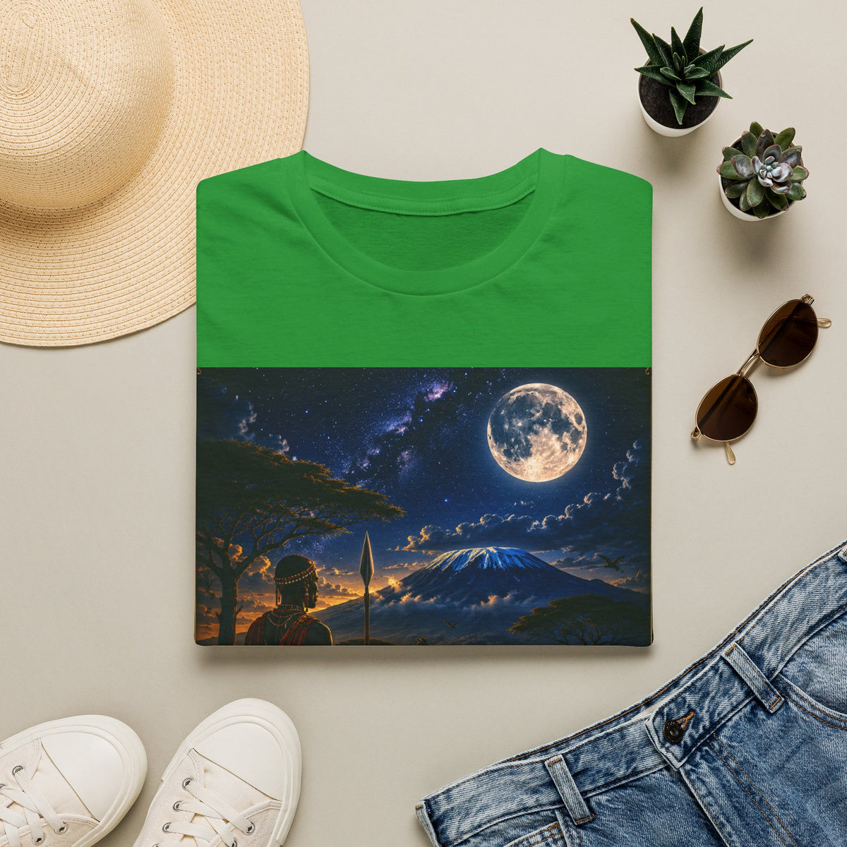 "Camiseta Kenia: Aventura Salvaje y Tierra de Horizontes Infinitos 🦁🌄🏕️"