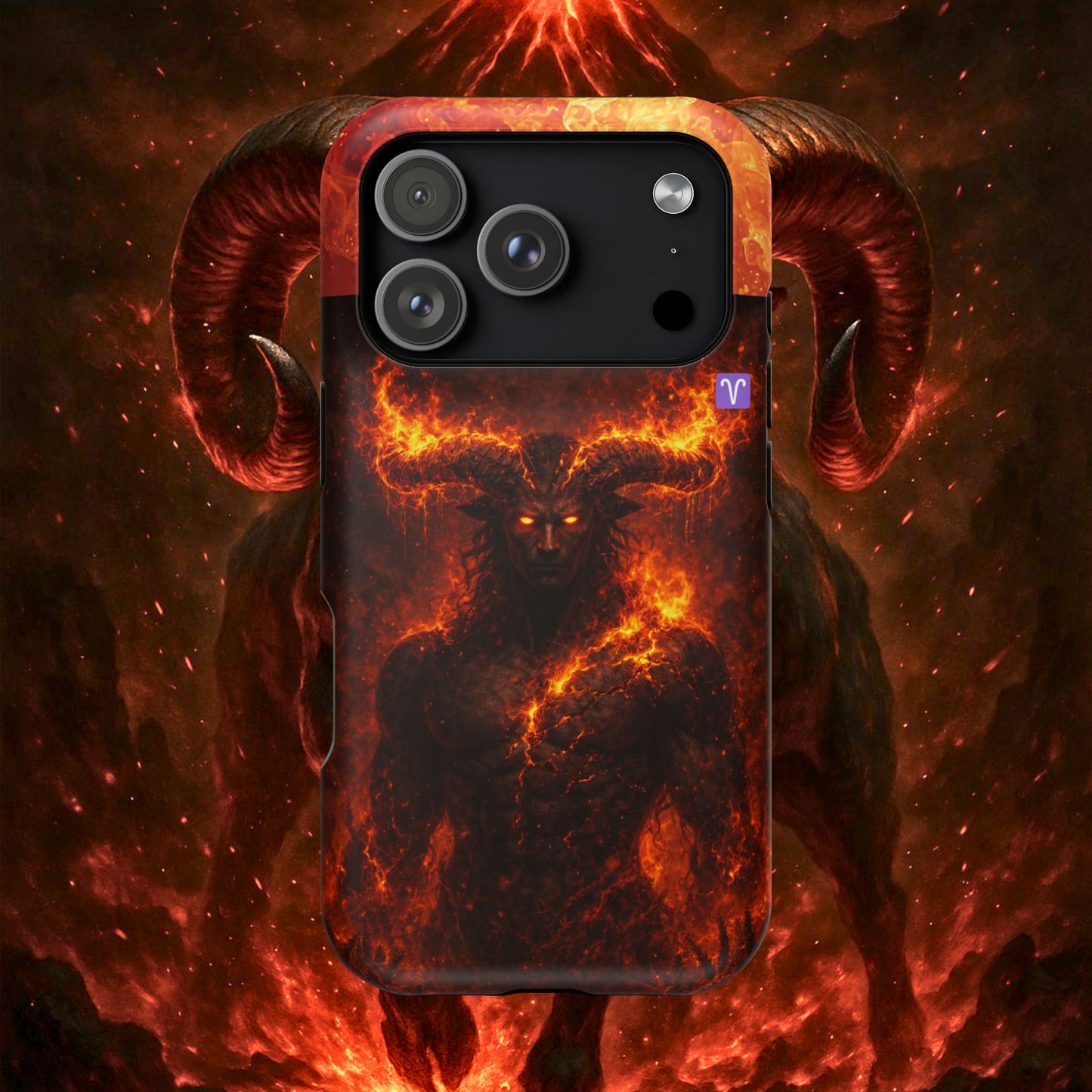 "Funda Magnética Reforzada ♈ Aries — Espíritu de fuego"