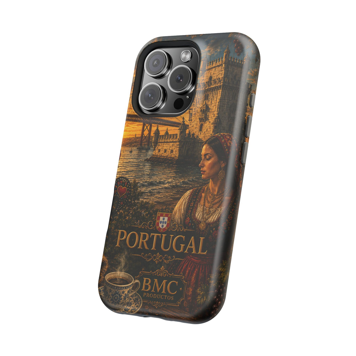 "Reinforced Magnetic Case Portugal: Atlantic Charm, Fados and Azulejos 🌊🎶🧿"