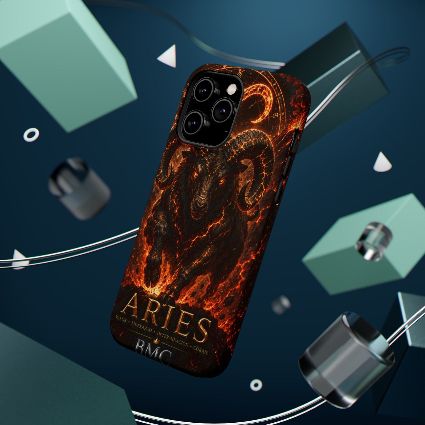 "Funda Magnética Reforzada ♈ Aries — Espíritu de fuego"