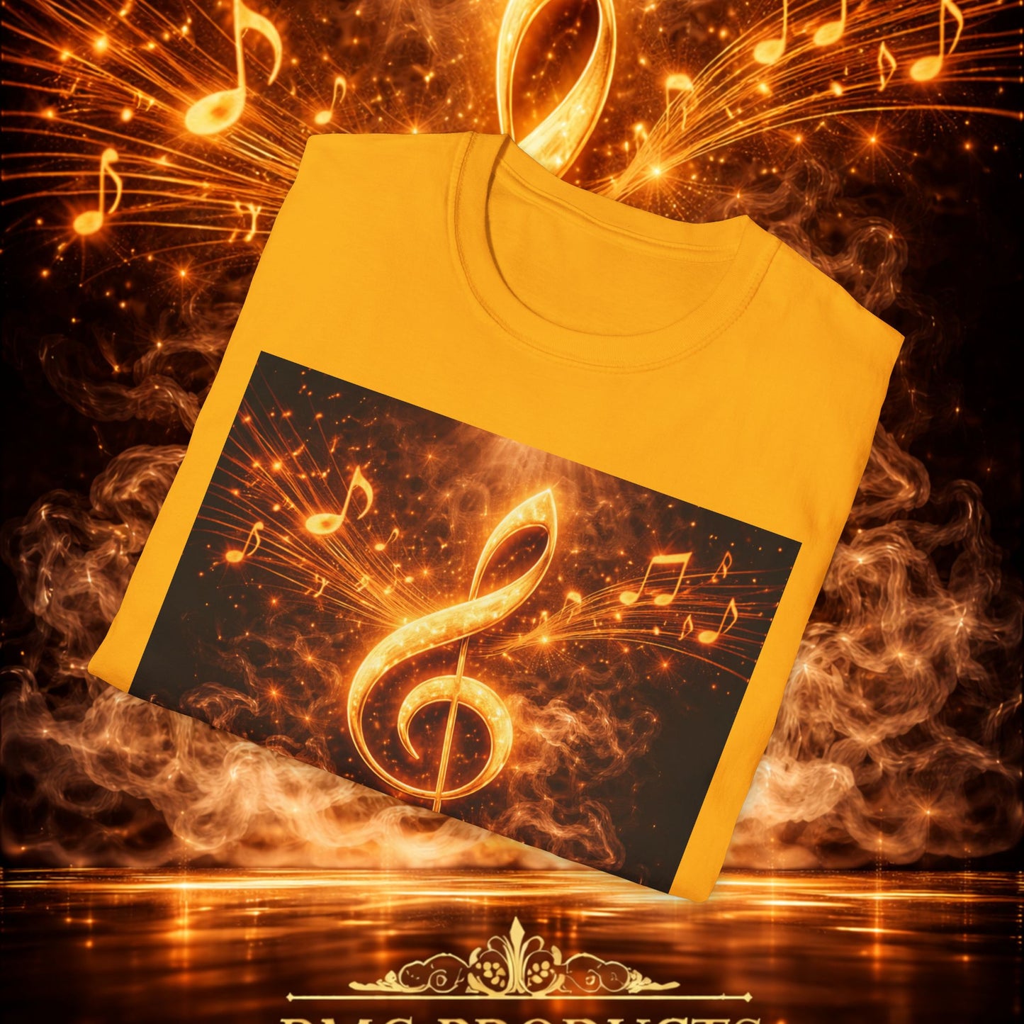 "Camiseta clave de sol 🎼🔥 “Donde nace una nota… nace una llama.” 🔥🎼