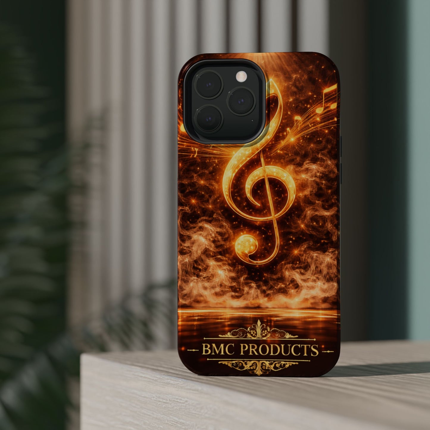 "Funda Magnética Reforzada Magnética Reforzada clave de sol 🎼🔥Donde nace una nota… nace una llama.” 🔥🎼