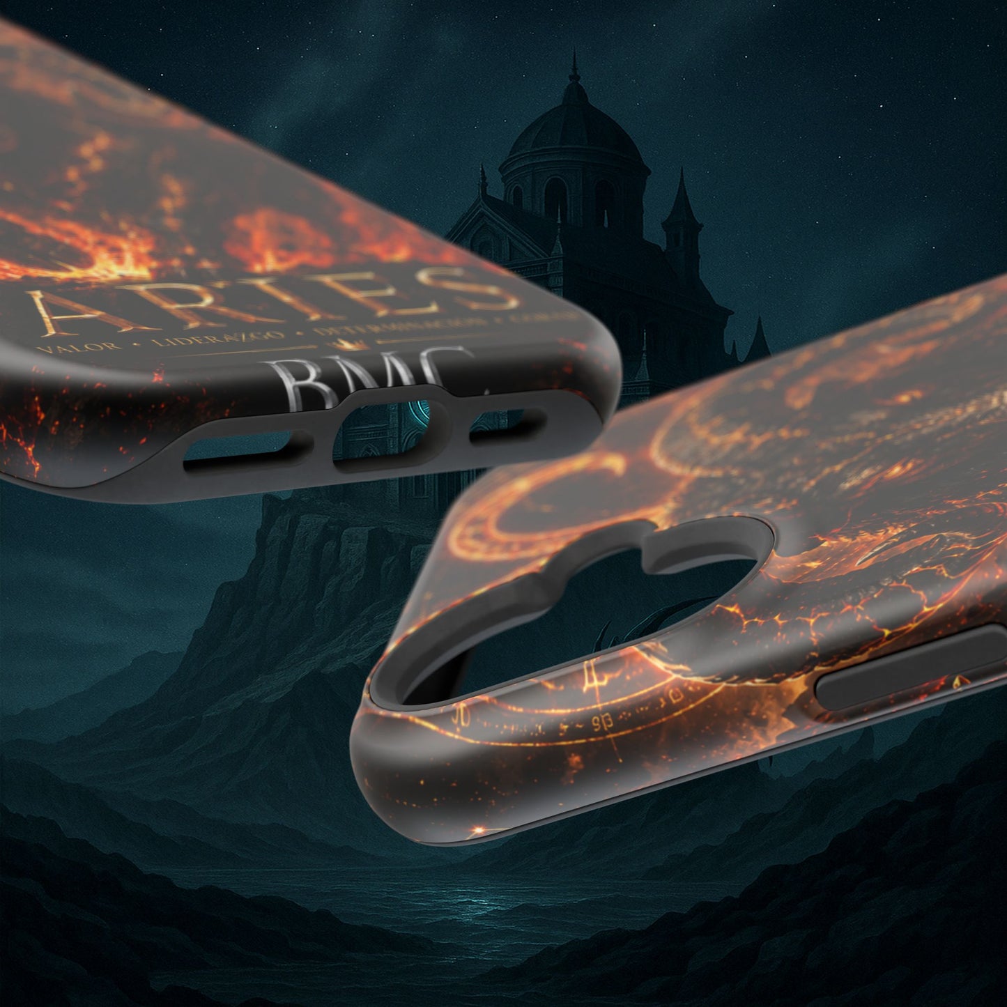 "Funda Magnética Reforzada ♈ Aries — Espíritu de fuego"