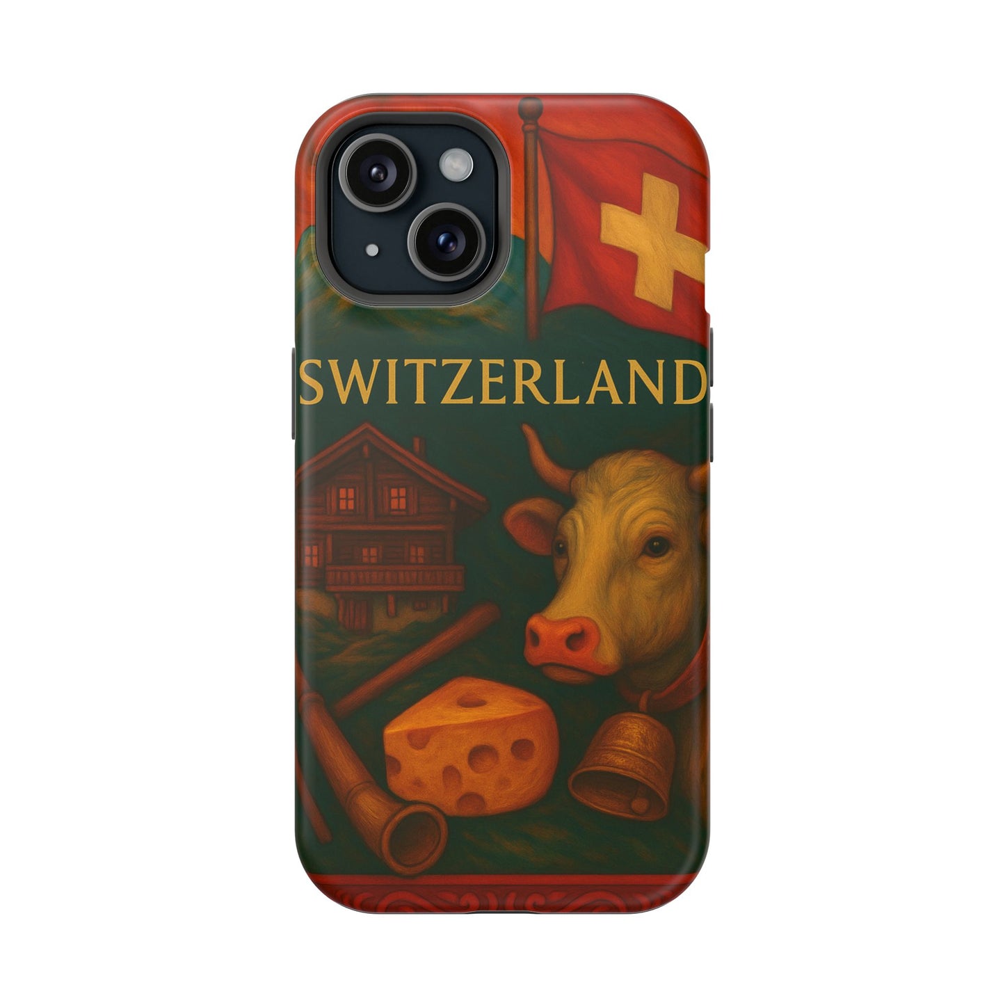 "Funda Magnética Reforzada Magnética Reforzada suiza❄️ – Tierra de montañas majestuosas y precisión legendaria"