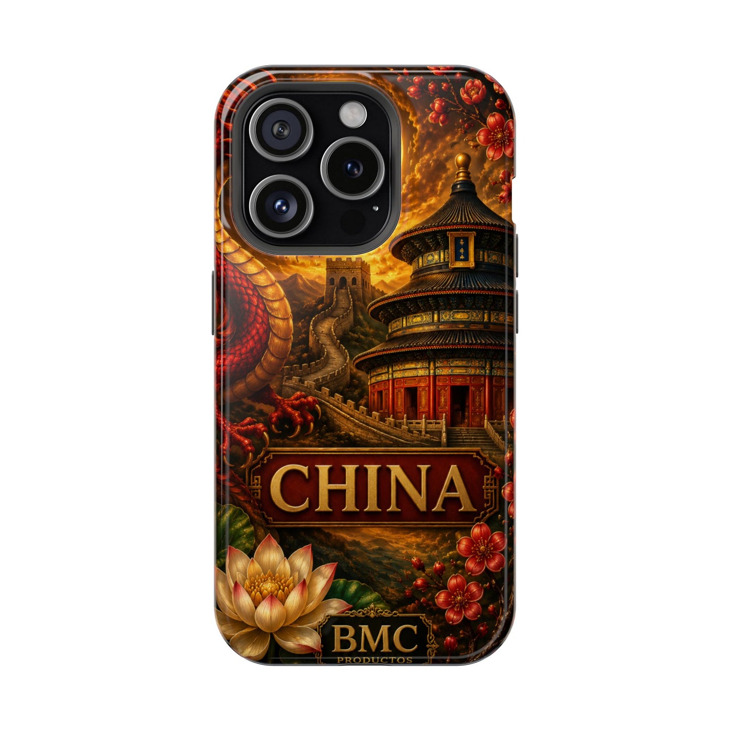 "Funda Magnética Reforzada Magnética Reforzada China – Dragones, murallas y leyendas eternas"