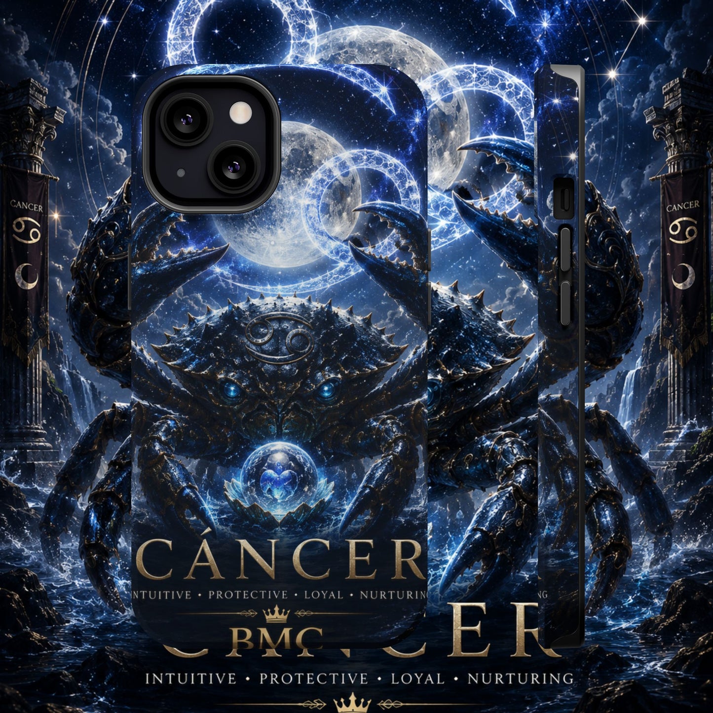 "Funda Magnética Reforzada ♋ Cáncer — Guardián de las profundidades""