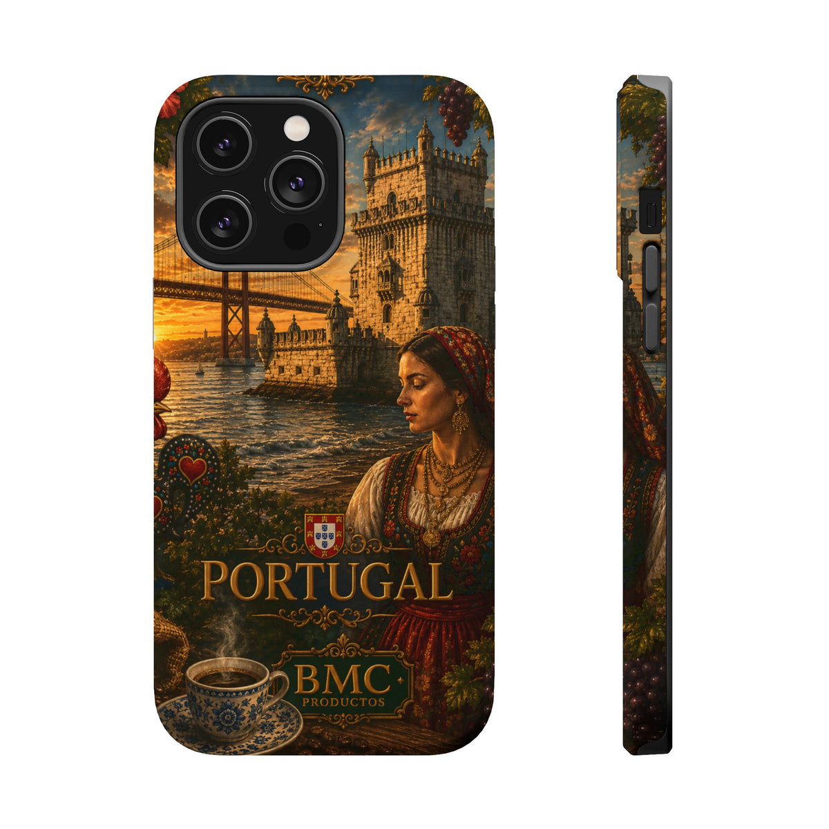 "Reinforced Magnetic Case Portugal: Atlantic Charm, Fados and Azulejos 🌊🎶🧿"