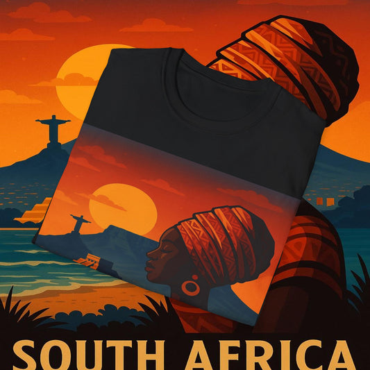 "Camiseta Sudáfrica 🌍 – Un mundo de aventuras y diversidad"