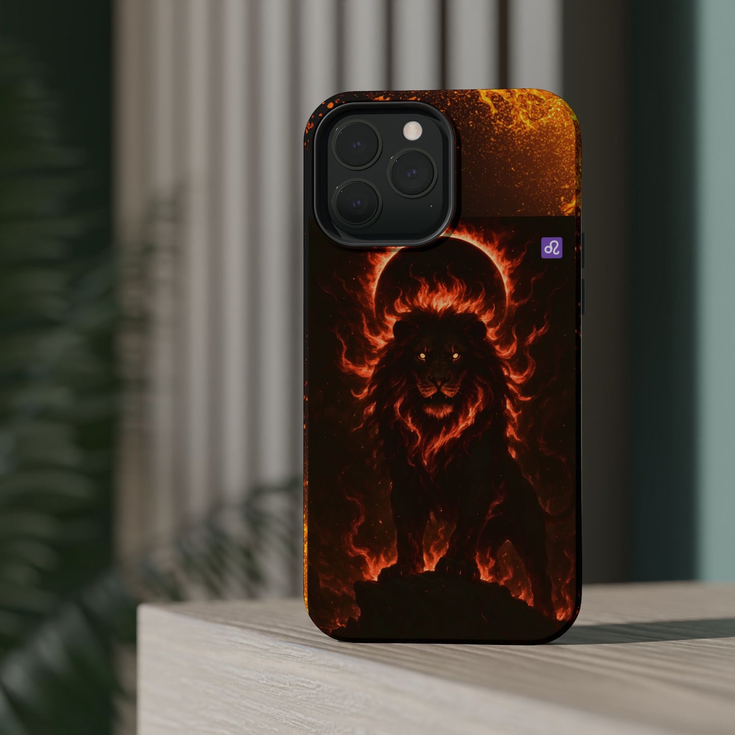 "Funda Magnética Reforzada ♌ Leo — Soberano del fuego eterno"