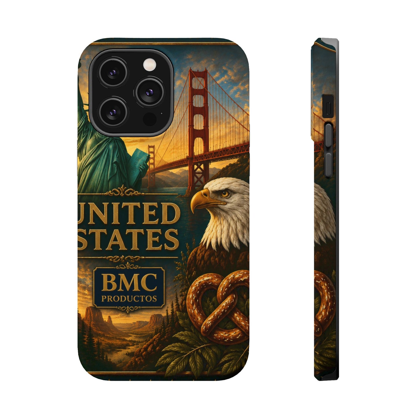 "Funda Magnética Reforzada Estados Unidos: Sueños, Libertad y Grandes Horizontes 🗽🏜️🌆"