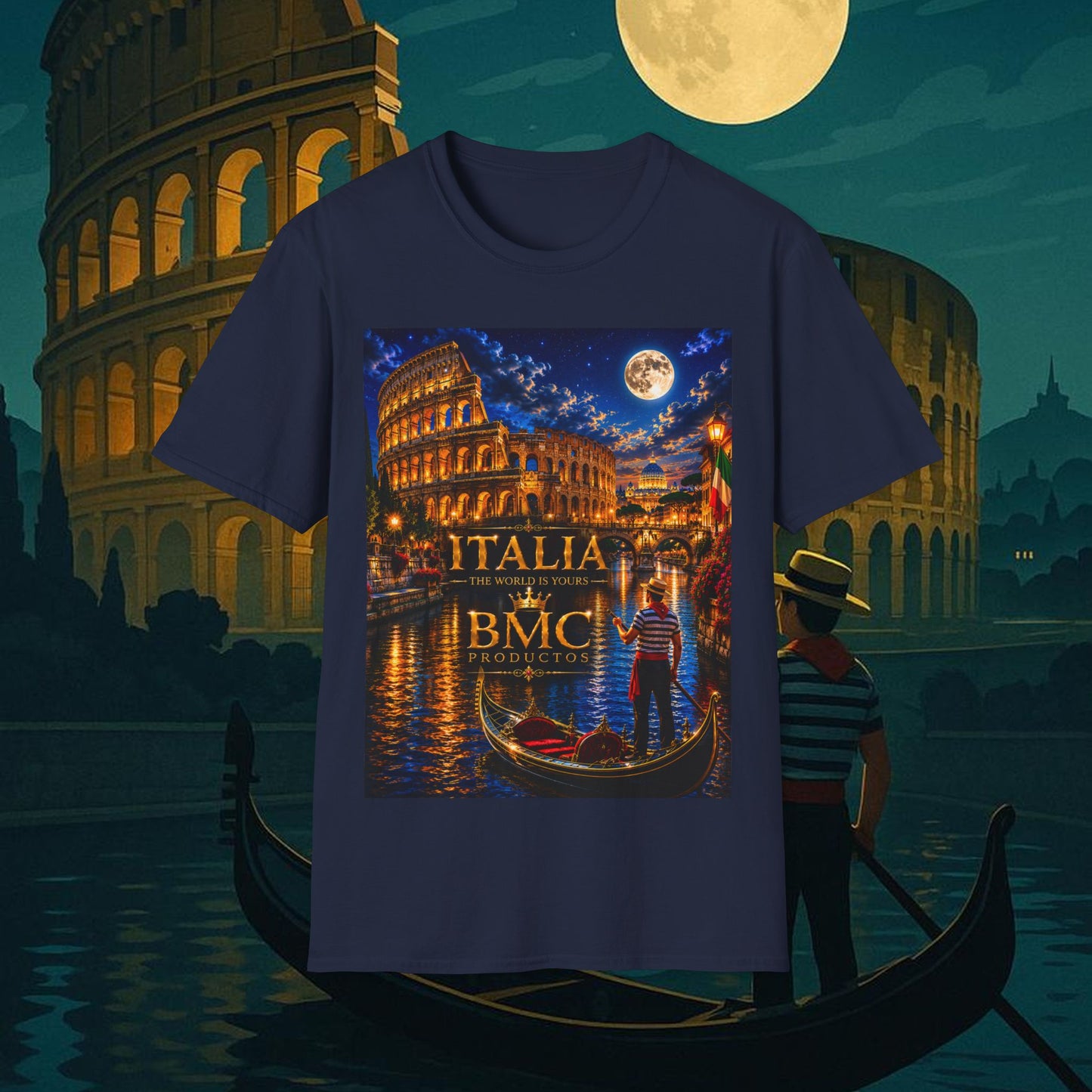 "Camiseta  Italia: Arte, Pasión y Sabores Eternos 🎨🍝🏛️"