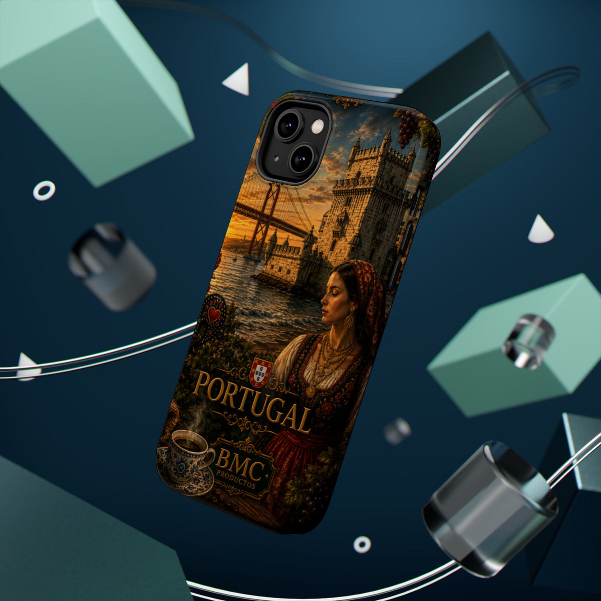 "Reinforced Magnetic Case Portugal: Atlantic Charm, Fados and Azulejos 🌊🎶🧿"