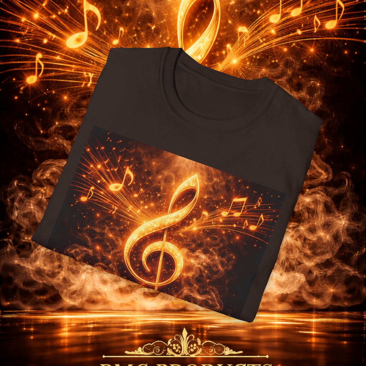 "Camiseta clave de sol 🎼🔥 “Donde nace una nota… nace una llama.” 🔥🎼