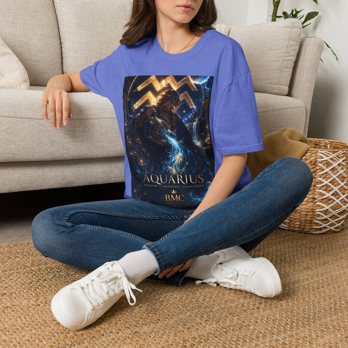 "Camiseta ♒ ACUARIO – El Visionario del Cielo y el Agua"