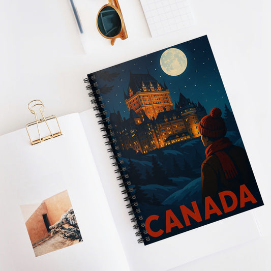 "libreta Canadá: Naturaleza Majestuosa y Espíritu Libre 🍁🏞️🦌"