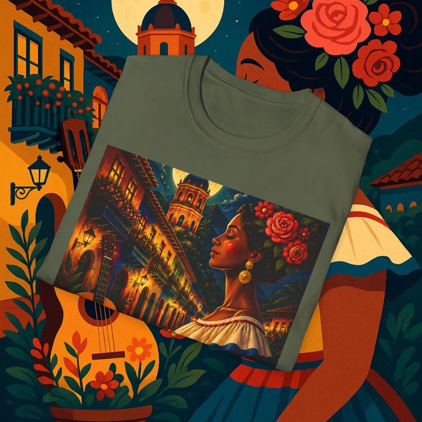 "Camiseta Colombia: Magia de Colores, Café y Tradición ☕🎨🌄"