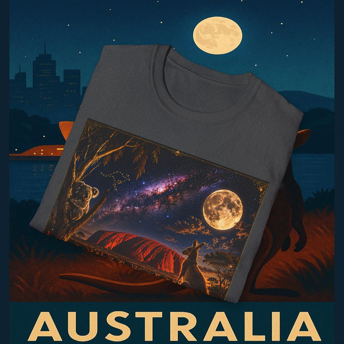 "Camiseta Australia 🌞 – Tierra de maravillas naturales y espíritu libre"
