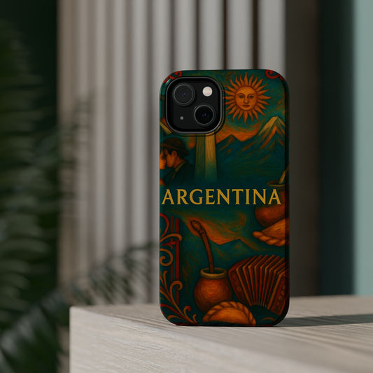 "Funda Magnética Reforzada Argentina: Pasión, Tradición y Tierra de Sueños🔥🏞️"